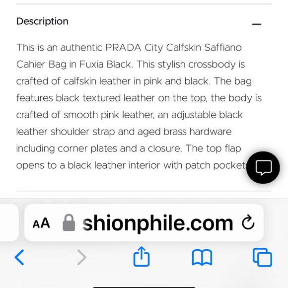 PRADA🩷City Calfskin saffiano cahier fuxia black bag💥sale!!!🔥 - Picture 13 of 13